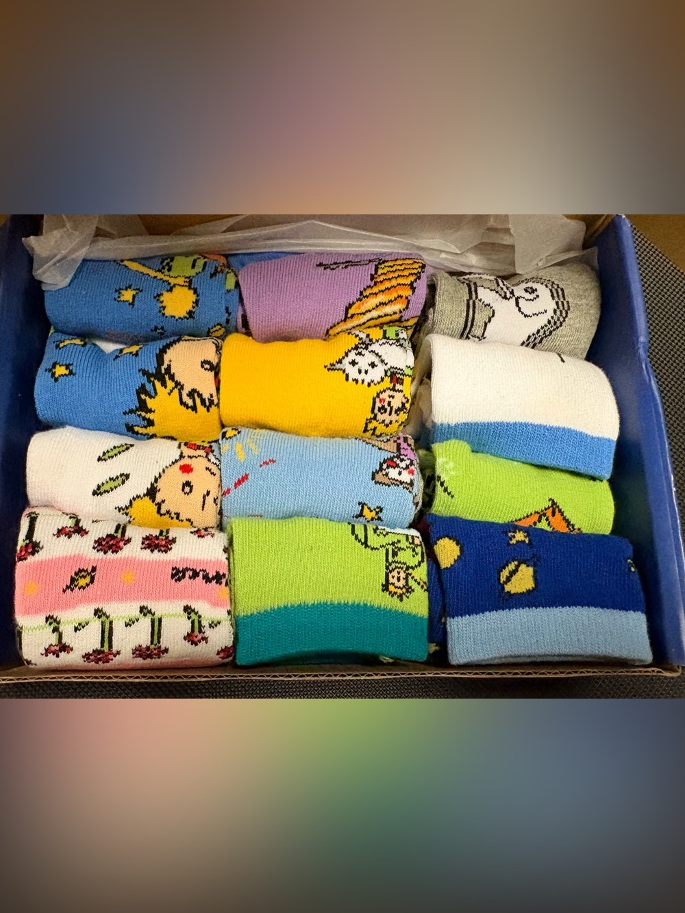 The Little Prince TeeHee 12 Sock Gift Box NWT